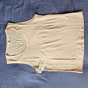 Aritzia Wilfred Kensal Linen Tank Soft Pink S